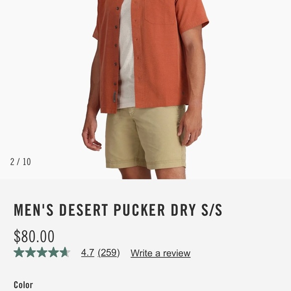 Men's Royal Robbins Desert Pucker Dry Short Sleeve - Picture 2 of 9